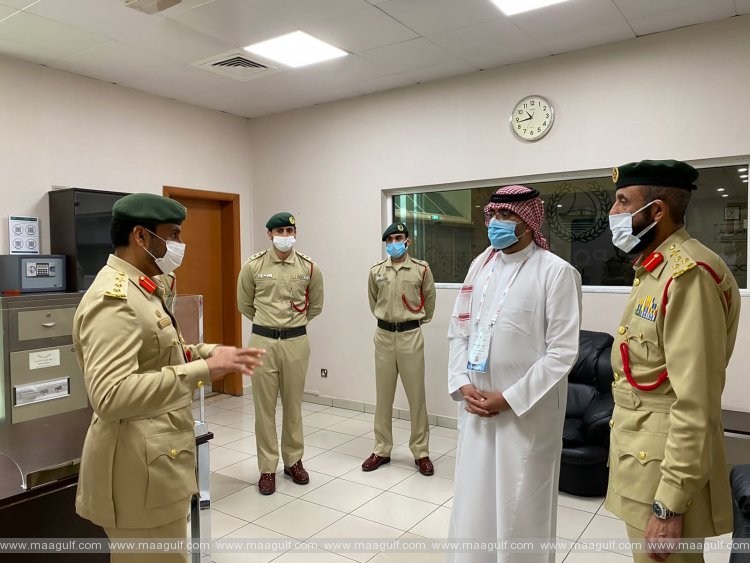 Al Qusais Police Station receives Saudi Delegation